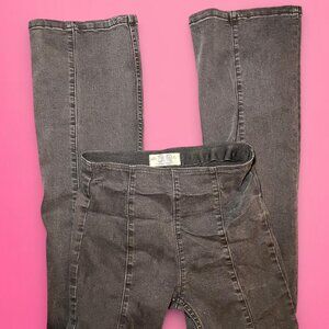 Free People black flare stretchy jeans